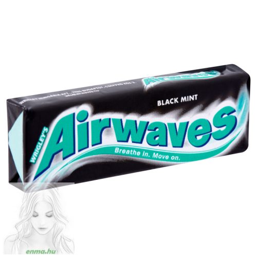 Airwaves cukormentes rágógumi 14 g Black Mint