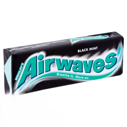 Airwaves cukormentes rágógumi 14 g Black Mint