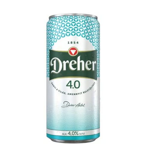 Dreher 4.0 világos sör 4,0%
