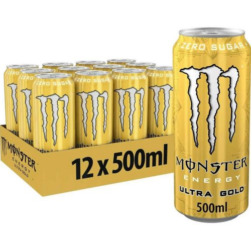 Monster Energy Ultra Gold zero Ananász 12 X 500ml