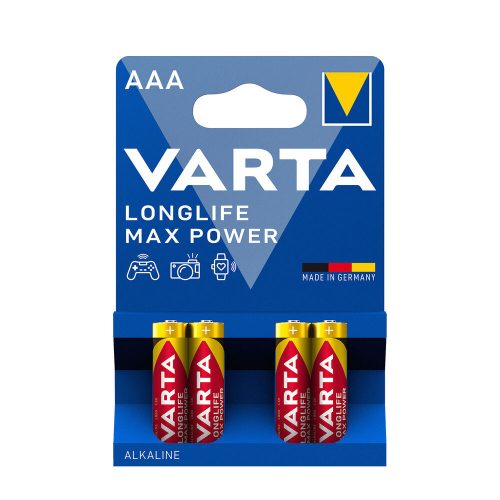VARTA Longlife Max Power Alkáli Mikro Elem AAA B4