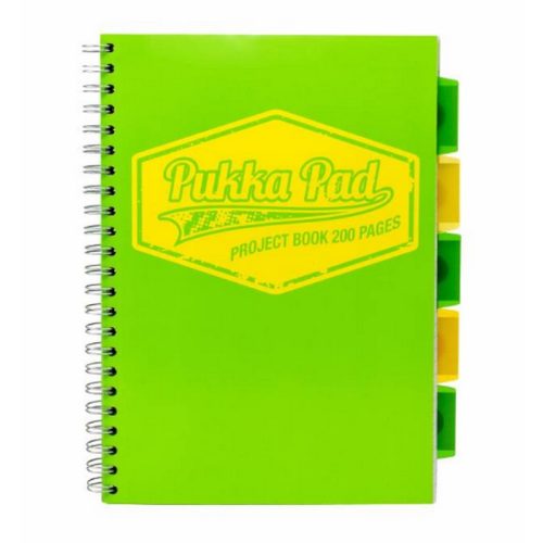 Projektkönyv Pukka Pads A4/200 vonalas zöld  