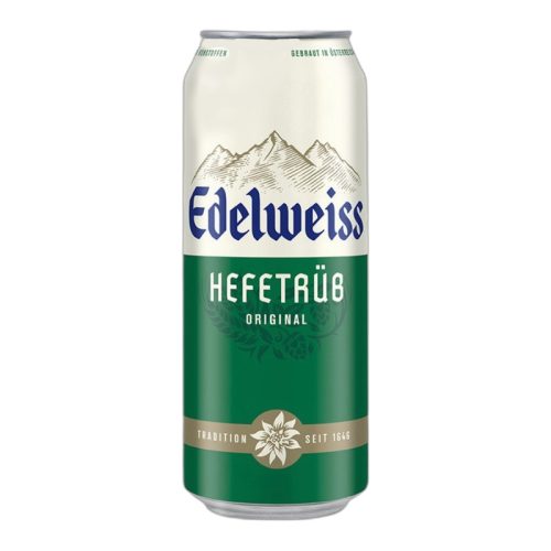 Edelweiss Hefetrüb Szűretlen Világos Búzasör 5,3% 0,5 L Doboz