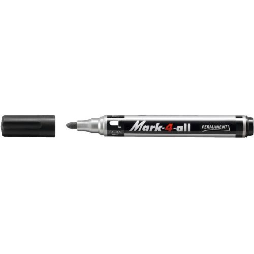 Stabilo Mark-4-all alkoholos marker gömbölyű hegyű fekete