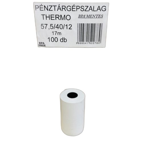 Pénztárgépszalag 57×40mm thermo 1 Doboz, (100db/doboz)