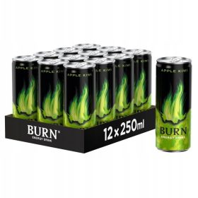 Burn Apple Kiwi 12 X 250 ml