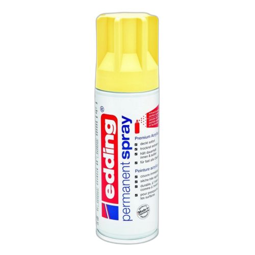 Edding 5200 Prémium Akrilfesték Spray Pastel Yellow Mat (915), Matt Pasztel Sárga 200Ml