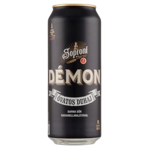 Soproni Óvatos Duhaj Démon Barna Sör Karamellmalátával 5,2% 0,5 L Doboz
