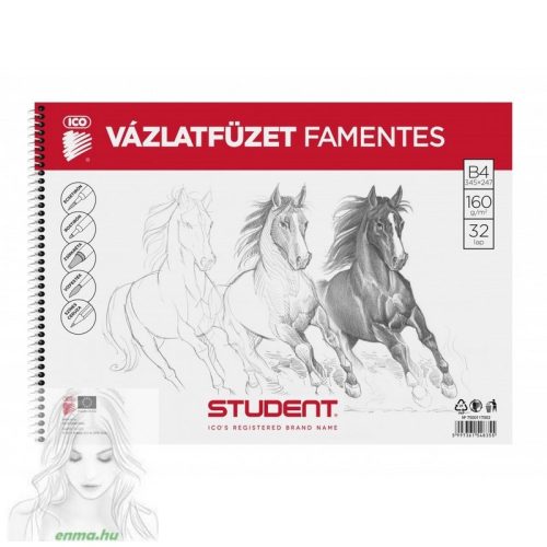 Student Vázlatfüzet Famentes 32 Lap B/4