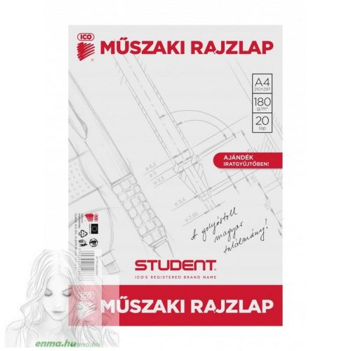 Student Műszaki Rajzlap 20 Lap A/4