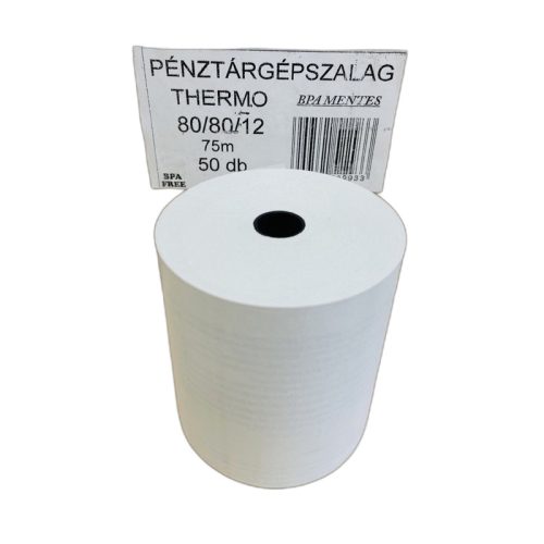 Pénztárgépszalag 80×80mm thermo 1 Doboz (50db/doboz)