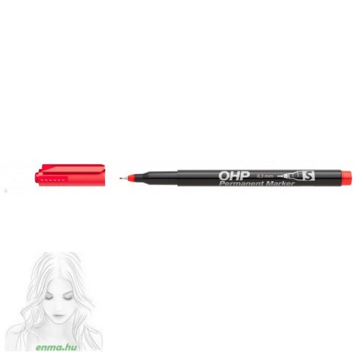 Ico Ohp Permanent Marker S Piros D10