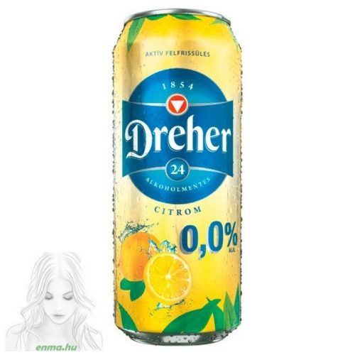Dreher 24 Citrom Ízű Ital És Alkoholmentes Világos Sör Keveréke 0,5 L