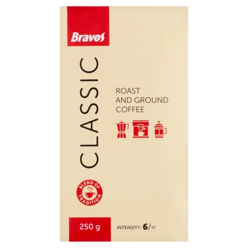 Bravos Classic őrölt, pörkölt kávé 250g
