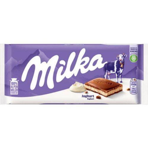 Milka alpesi tejcsokoládé joghurtos krémtöltelék 100g