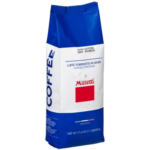 Musetti pörkölt szemes Kávé EVOLUZIONE 100% Arabica 1 Kg