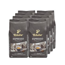  Tchibo Espresso Milano Style Elegant szemes, pörkölt kávé 8x1 Kg (Egy doboz)