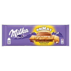 Milka MMMAX tejcsokoládé 300 g, Choco & biscuit