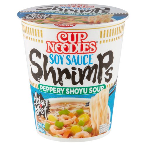 Nissin Cup Noodles instant leves 63 g garnélarákos ízesítéssel