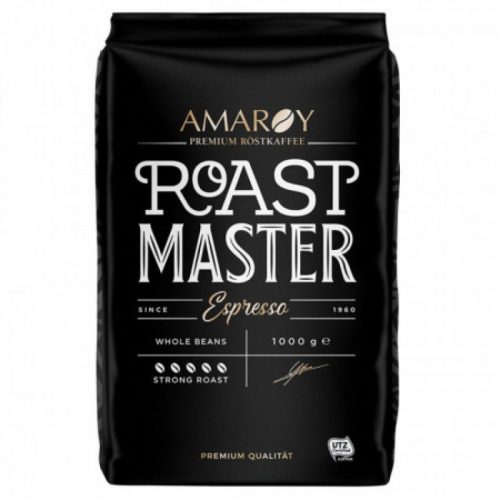 AMAROY Espresso, pörkölt szemes kávé 1Kg, Roastmaster 