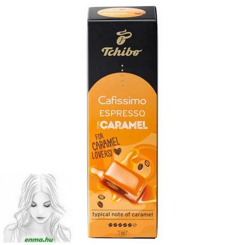 Tchibo Cafissimo Espresso Caramel kávékapszula, karamell ízesítéssel, 10 db, 75 g