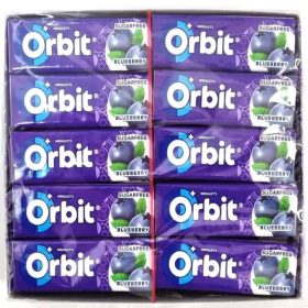 Chicle sin azúcar Wrigley's Orbit 30 x 14 g Arándano