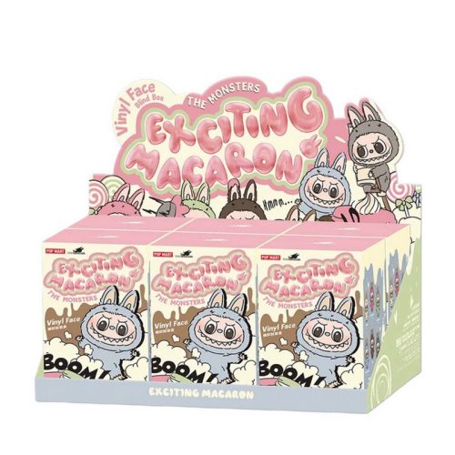 Labubu, Exciting Macaron  figurák vakdobozban, Teljes szett (6 db)