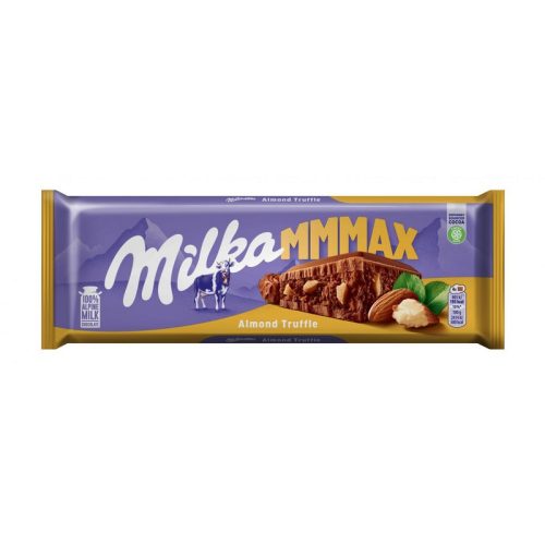 Milka Mmmax Almond & Truffle tejcsokoládé krémtöltelékkel, 300 g 