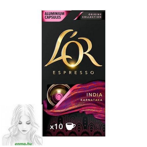 L’OR Espresso India Karnataka őrölt-pörkölt kávé kapszulában 10 db 52 g