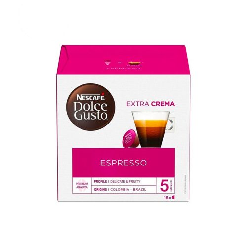Kávékapszula, 16 x 5,5 g,  NESCAFÉ "Dolce Gusto Espresso"