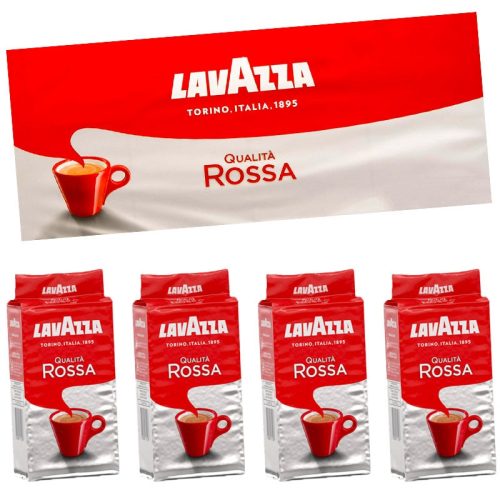 Lavazza Qualita Rossa Őrölt kávé, 4x250 g 