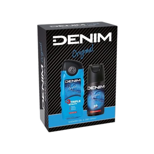  Denim Original Ajándékcsomag: Deo Spray, 100 Ml + Tusfürdő, 250 Ml 