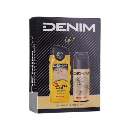 Denim Gold,  Férfi Díszdoboz (Deo 150Ml + Tusfürdő 250Ml) 