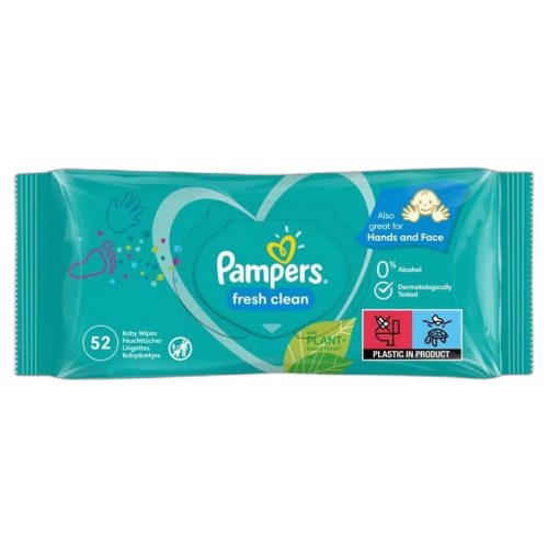 Pampers Fresh Clean nedves törlőkendő 52 db