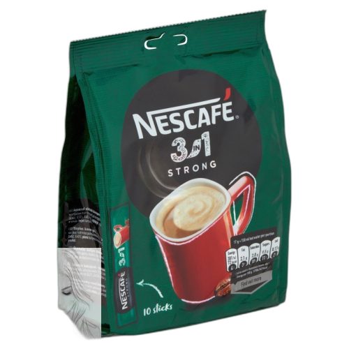 Instant kávé stick, 10x17 g, NESCAFÉ, 3in1 'Strong' 