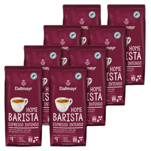 Dallmayr Home Barista Espresso Intenso szemes kávé 8x1 Kg, (Egy doboz) 