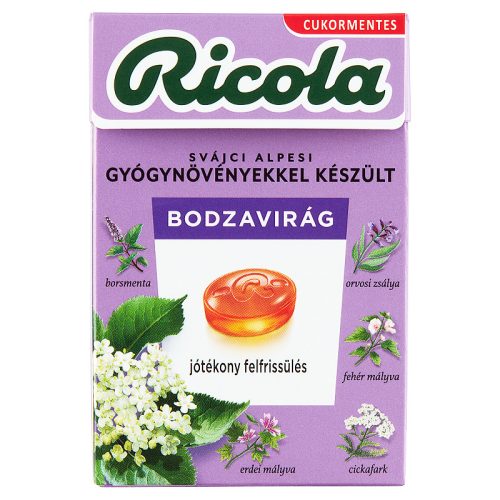 Ricola Bodza gyógynövényes cukorka 40g