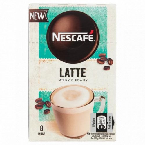 Nescafé Latte azonnal oldódó kávéspecialitás 8 x 15g