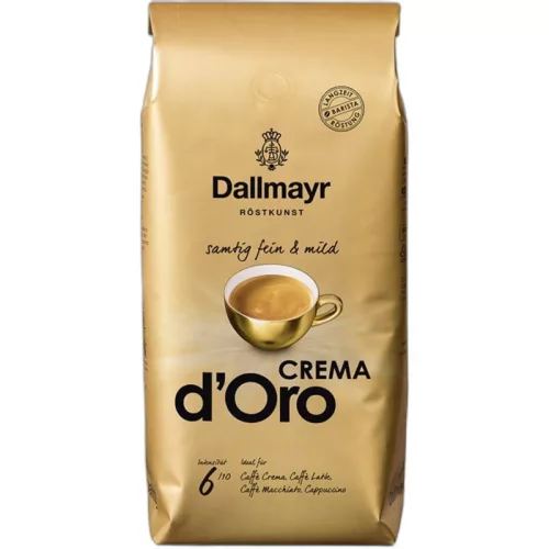 Dallmayr Crema d’Oro Kaffeebohnen 8x1 kg (Eine Schachtel)