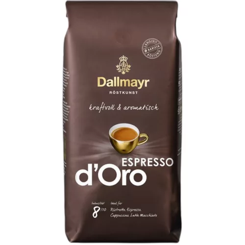 Dallmayr Espresso d’Oro Kaffeebohnen 8x1 kg (Eine Schachtel)