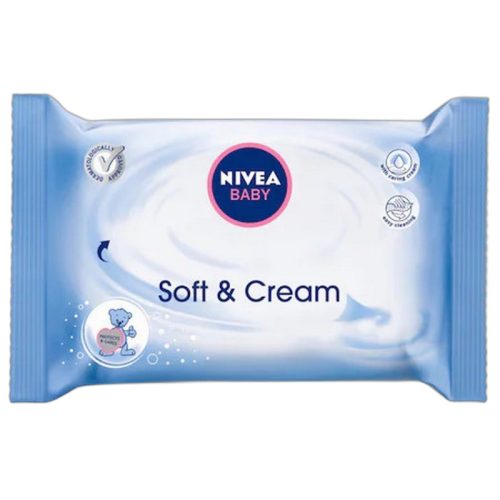 Nivea Baby Soft & Cream nedves törlőkendők, 63 darab 