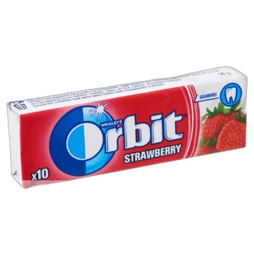 Wrigley's Orbit cukormentes rágógumi 14 g eper