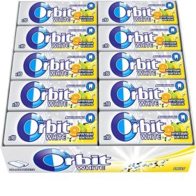   Chicle sin azúcar Wrigley's Orbit fruta blanca 30 X 14 g