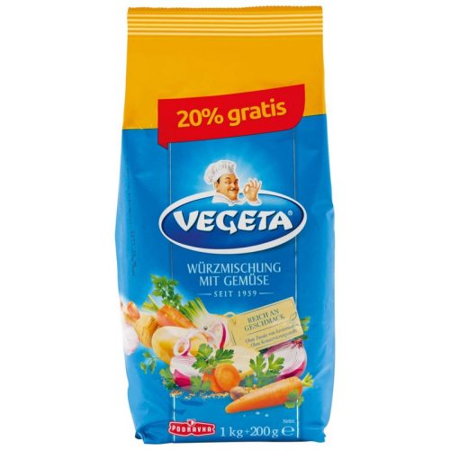 Vegeta Original, ételízesítő 1 Kg+200 g, (1,2Kg)