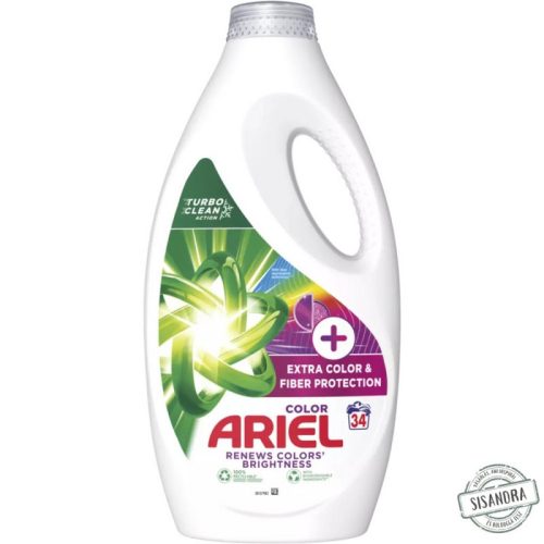 Ariel + Complete Fiber Protection folyékony mosószer 1,7l 34 mosás 
