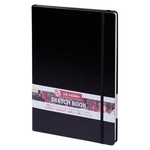Talens Art Creation Sketchbook 21 x 30 cm 140 g, A4, fekete