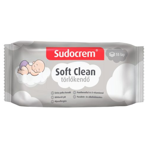 Sudocrem törlőkendő 55 db Soft Clean