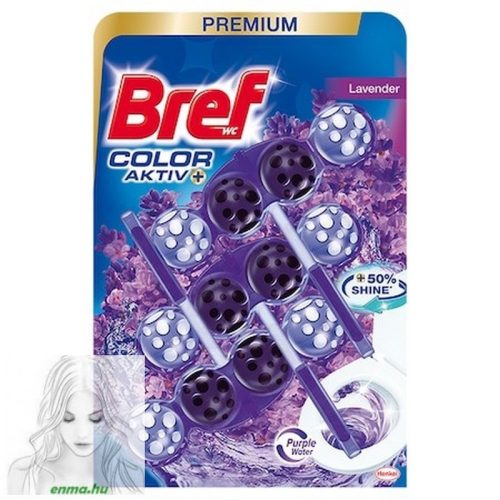 Bref Color Aktiv Lavender WC-frissítő 3 x 50 g