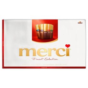 Postre Merci 400 g 8 tipos de chocolate negro y con leche