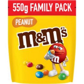   M&M's Family Pack, peanut dragées in milk chocolate, 550 g